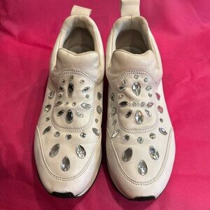Tory Burch Embellished Slip On Women's Sneakers 10M